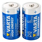 Varta Lot de 2 piles Alcaline C, LR14 Varta High Energy