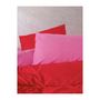 Voir la diapositive 3 : GENERIQUE Parure de lit - 108CZY61205 - 1 housse de couette 220 x 240 cm + 2 taies d'oreiller 60 x 60 cm - 100% coton ranforcé - Rouge