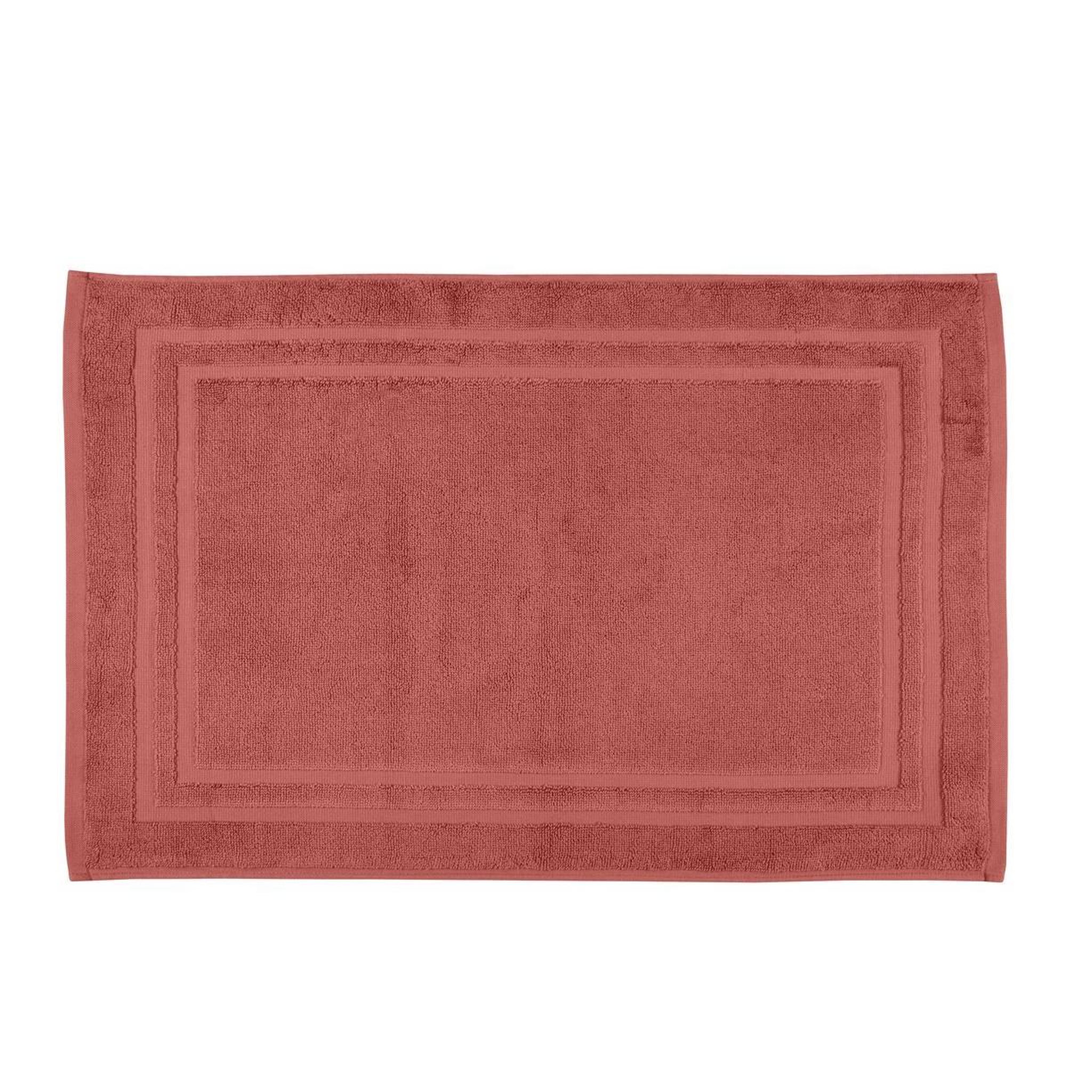 Eden Tapis de bain en coton lilas design et moderne. Coloris disponibles : Rouge, Noir, Vert, Bleu, Beige, Rose, Bicolore