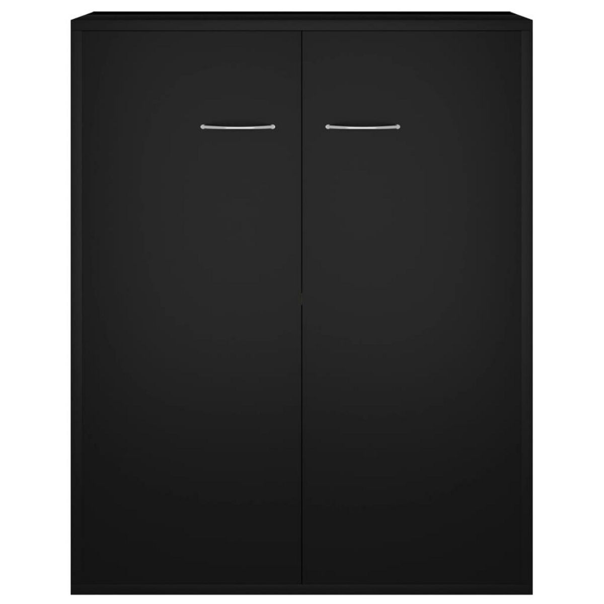 VIDAXL Buffet noir 60x30x75 cm bois d'ingenierie