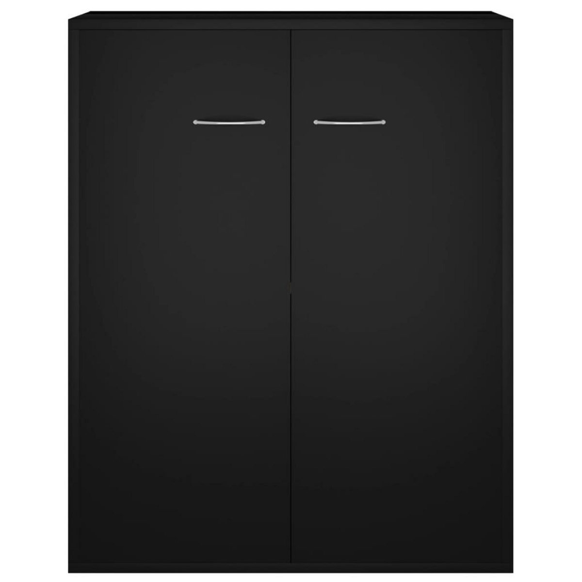 VIDAXL Buffet noir 60x30x75 cm bois d'ingenierie