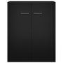 Voir la diapositive 5 : VIDAXL Buffet noir 60x30x75 cm bois d'ingenierie