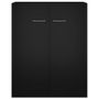 Voir la diapositive 5 : VIDAXL Buffet noir 60x30x75 cm bois d'ingenierie