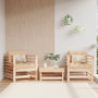 Voir la diapositive 1 : VIDAXL Chaises de jardin avec coussins lot de 2 bois de pin massif