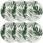 Voir la diapositive 1 : SECRET DE GOURMET Lot de 6 Assiettes à Dessert  Palme  19cm Vert