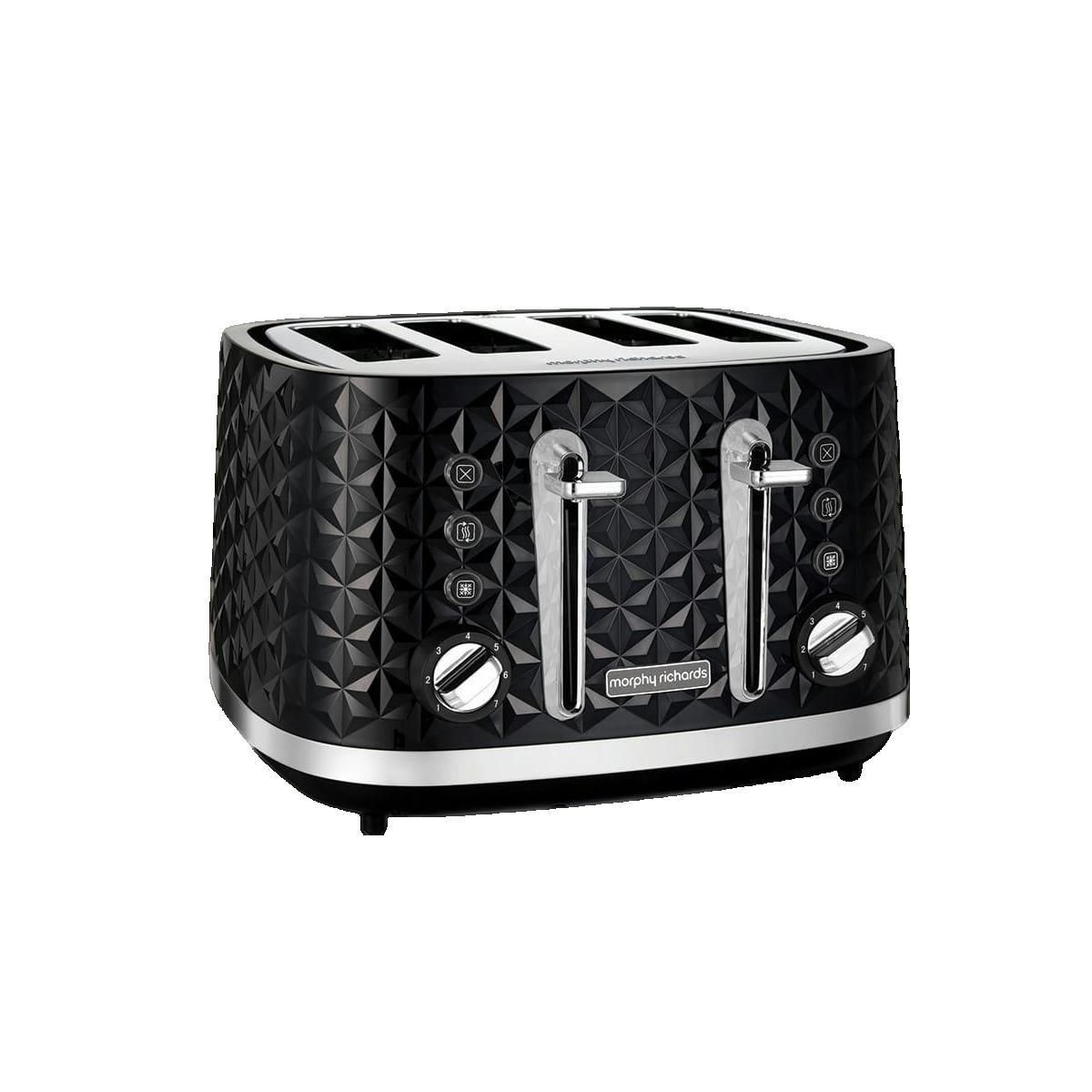 Morphy richards Grille-pain Morphy Richards 248131 noir 4 toasts 7 niveaux de brunissage