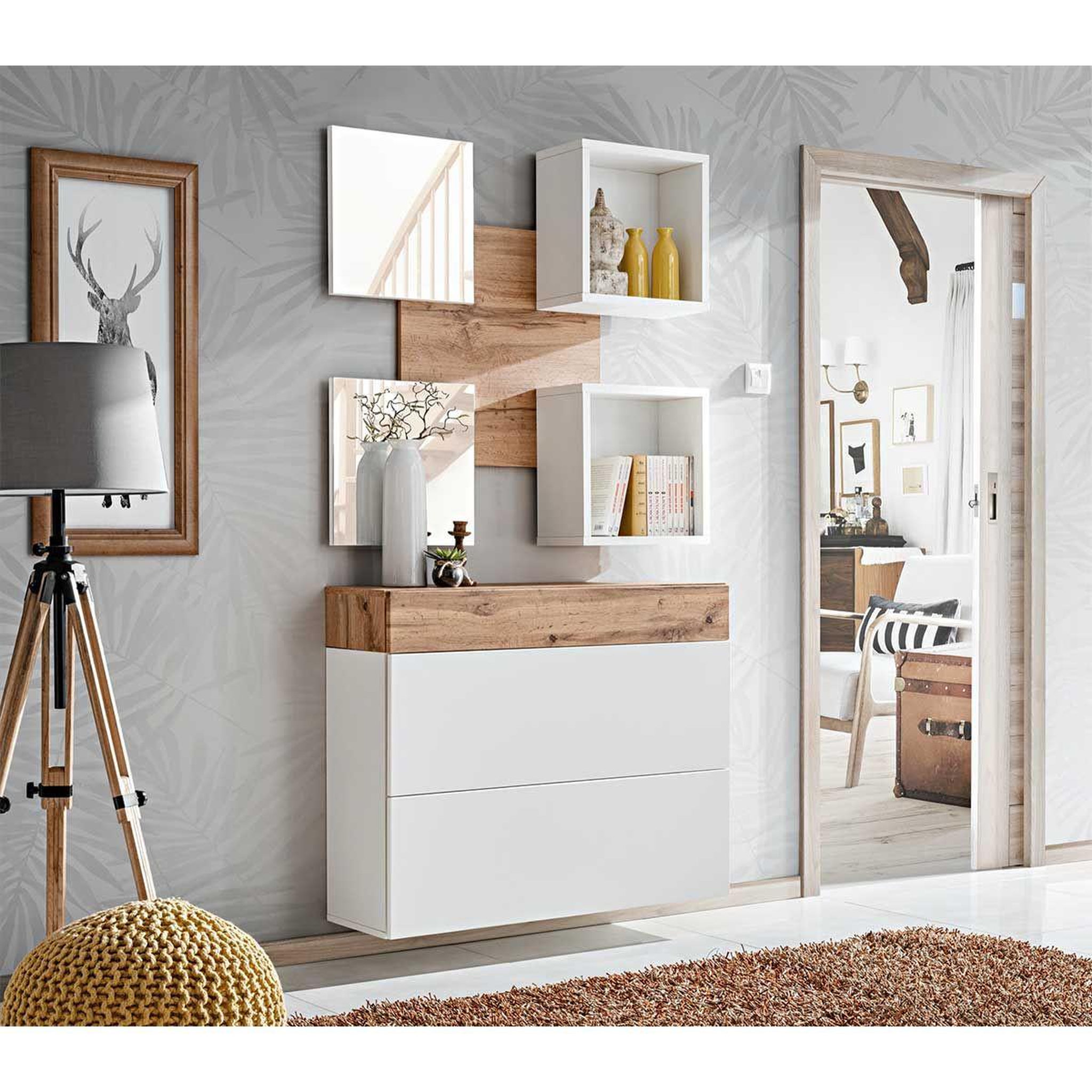 Voir la diapositive 3 : Paris Prix Tiroir mural design  easy  100cm naturel
