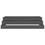 Voir la diapositive 5 : VIDAXL Jardiniere Gris 110x110x27 cm Bois massif de pin