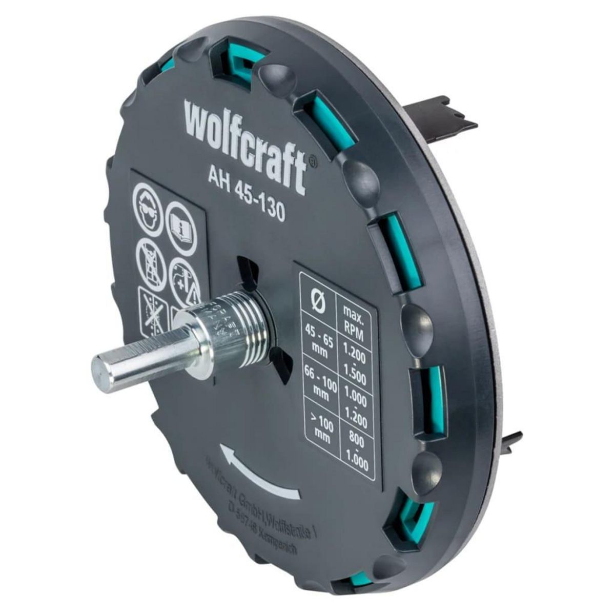 WOLFCRAFT wolfcraft Scie cloche ajustable AH 45-130 30 mm Metal 5978000