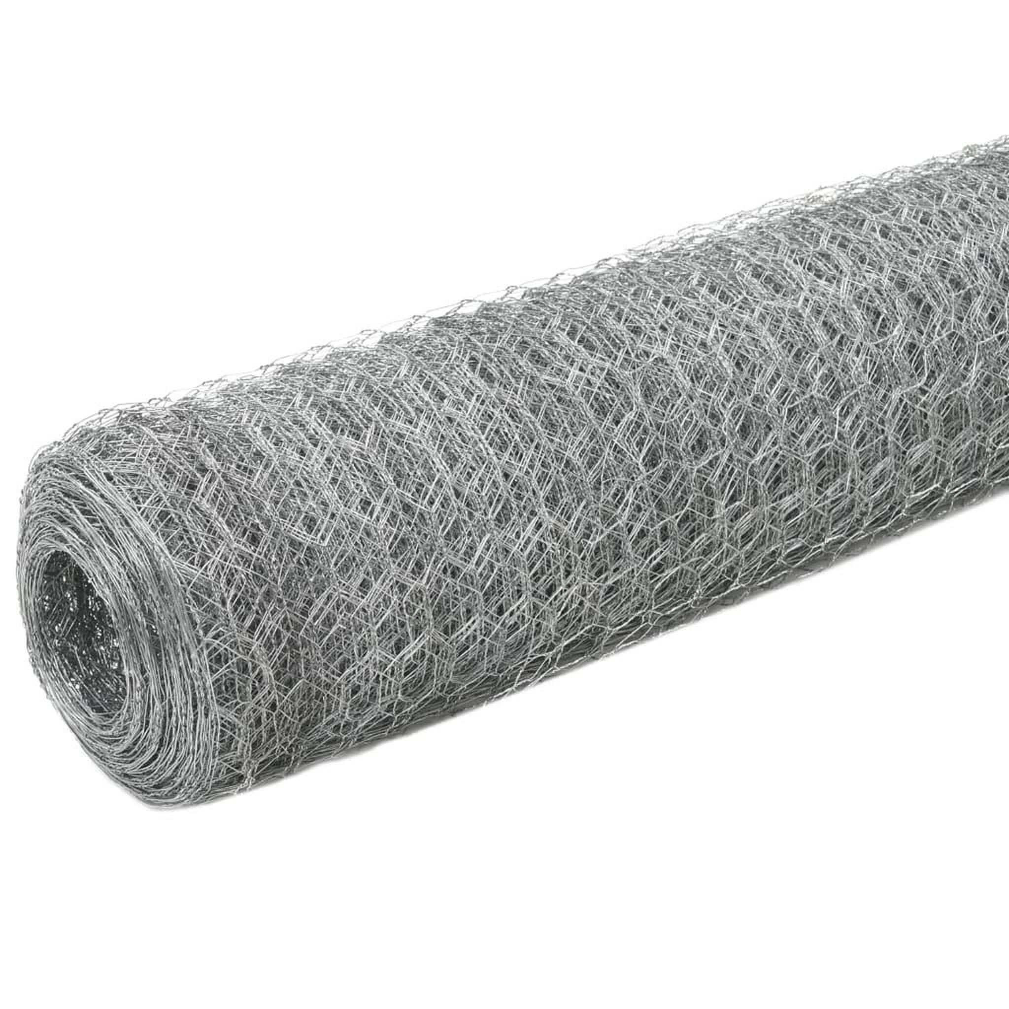Voir la diapositive 2 : VIDAXL Grillage pour voliere Acier galvanise 25x1,2 m Argente