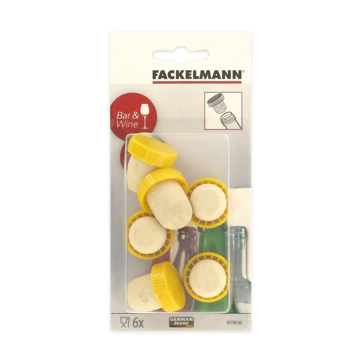 Fackelmann Lot de 12 bouchons de liège Fackelmann Bar Concept