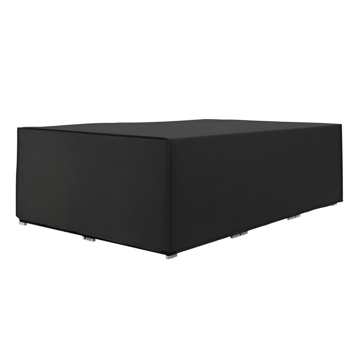 OUTSUNNY Housse de protection salon de jardin bâche etanche tissu oxford rectangulaire 222L x 155l x 67H cm noir