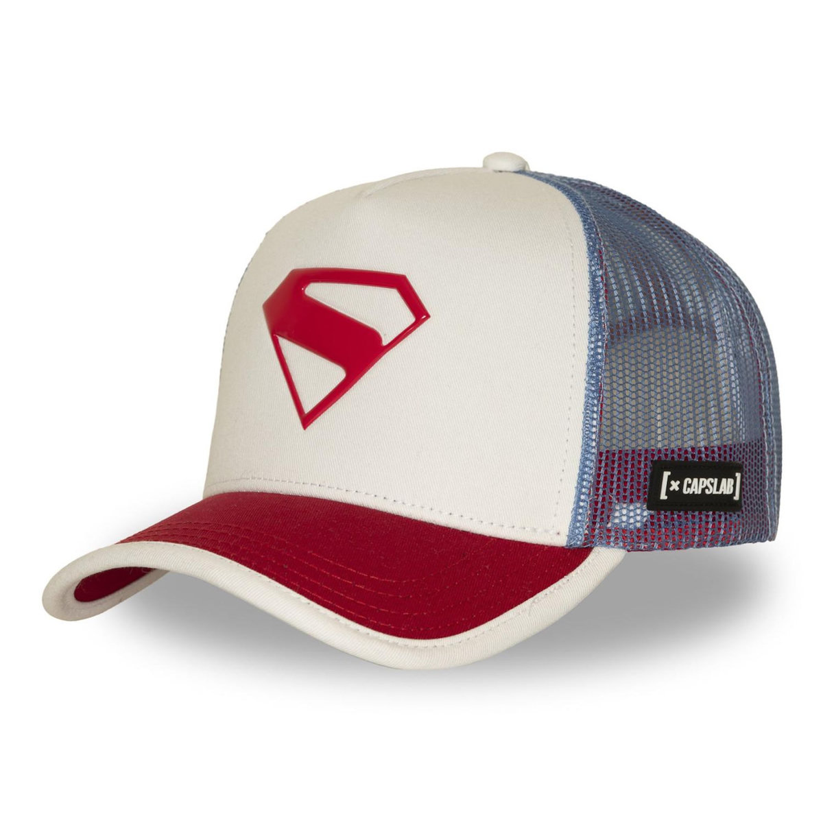 CAPSLAB Casquette  trucker avec filet et logo Dc Comics Logo