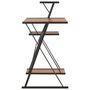 Voir la diapositive 3 : VIDAXL Bureau avec etagere Noir et marron 116x50x93 cm