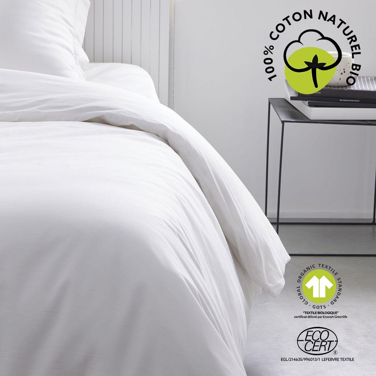 Today Housse de couette 1 place - 100% coton BIO