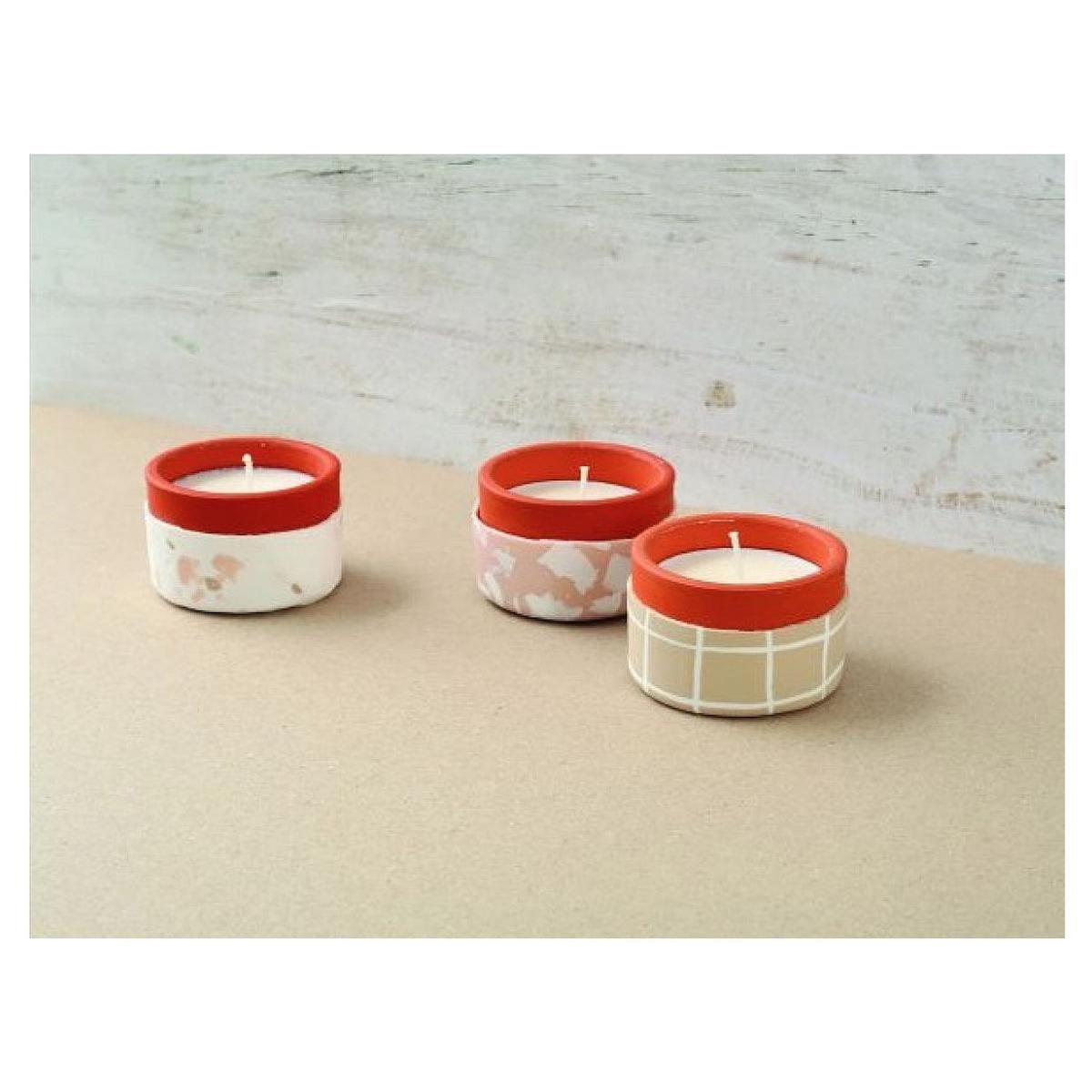 Fimo Set  3 bougies à fabriquer