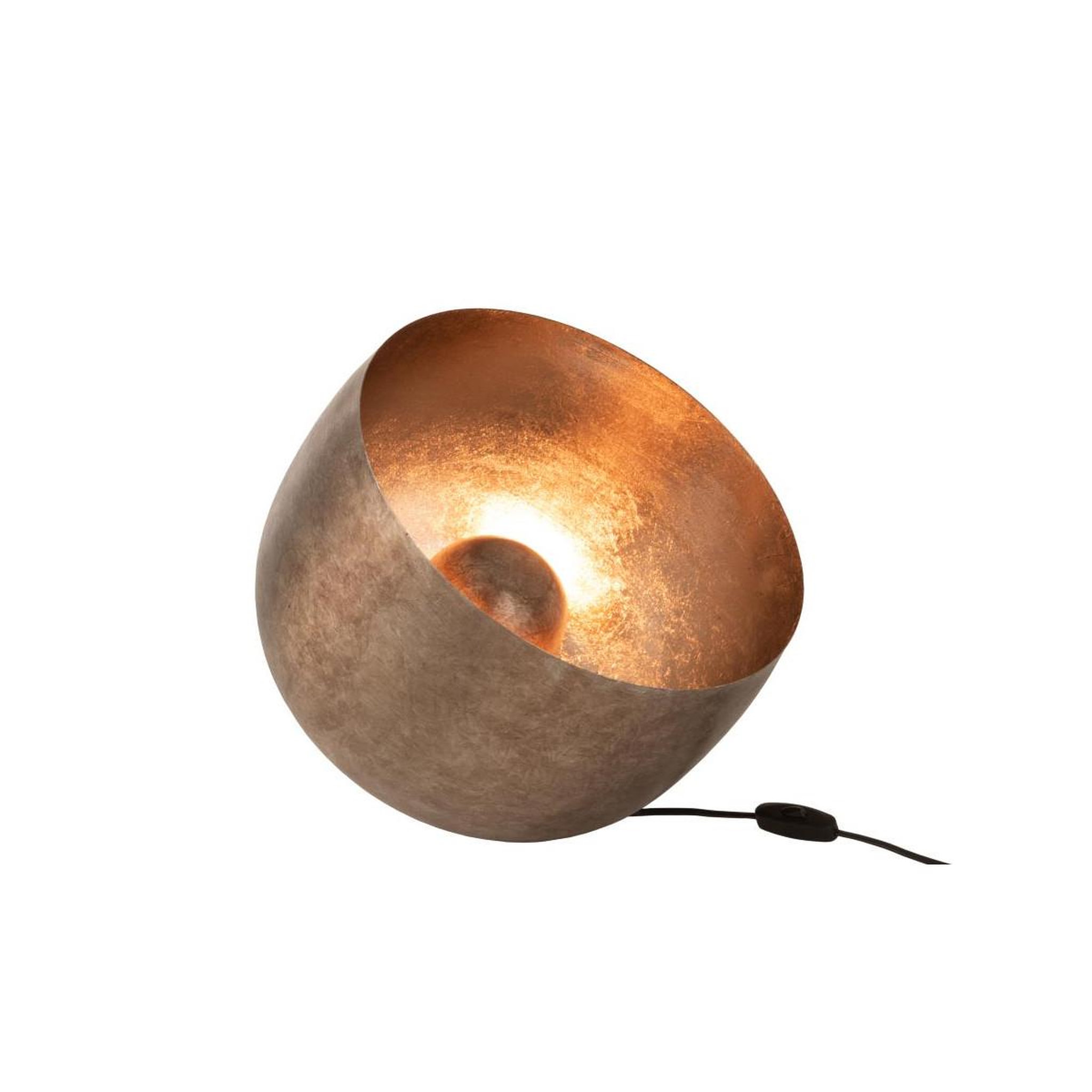 Voir la diapositive 3 : J-LINE Lampe à poser design  saloon  35cm or