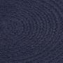 Voir la diapositive 3 : VIDAXL Napperons 6 pcs Bleu marine Plain 38 cm Rond Coton