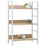 Voir la diapositive 2 : VIDAXL Bibliotheque a 3 niveaux chene 60x27,6x90,5cm bois d'ingenierie
