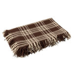 Paris Prix Plaid à Carreaux  Chalet  130x180cm Marron
