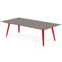 Voir la diapositive 2 : Paris Prix Table Basse 1 Cover  Contraste I  120cm Rouge