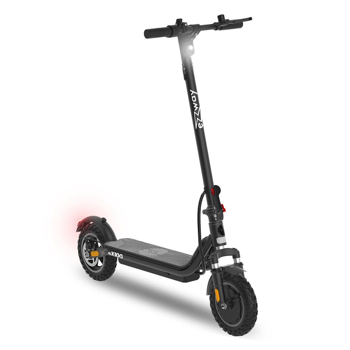 URBANGLIDE Trottinette électrique EZWAY EX100 - 25 km/h, 25 km d'autonomie, batterie 21,6V 10,4Ah, frein à disque, pneus tout-terr