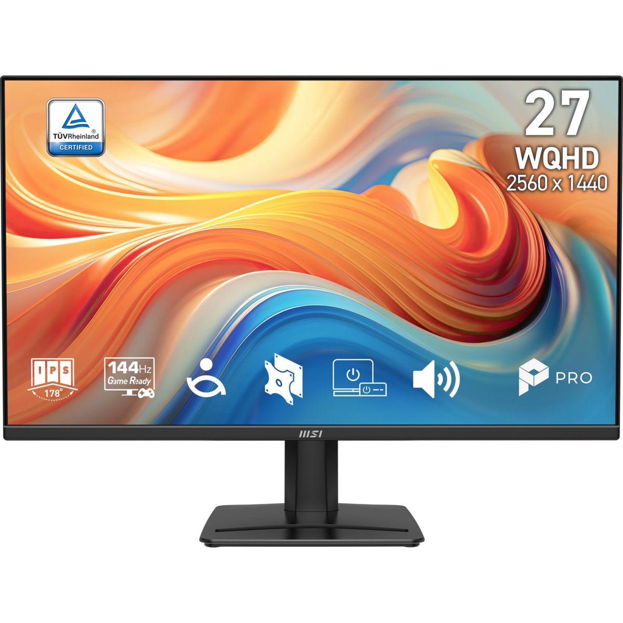 MSI Ecran pc pro mp275q 27  ips wqhd 144 hz hdr hdmi 2.1