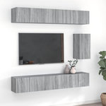 VIDAXL Ensemble de meubles TV 7 pcs Sonoma gris Bois d'ingenierie