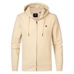 Petrol Industries Sweat Zippé  Homme Petrol Industries SWH004. Coloris disponibles : Beige