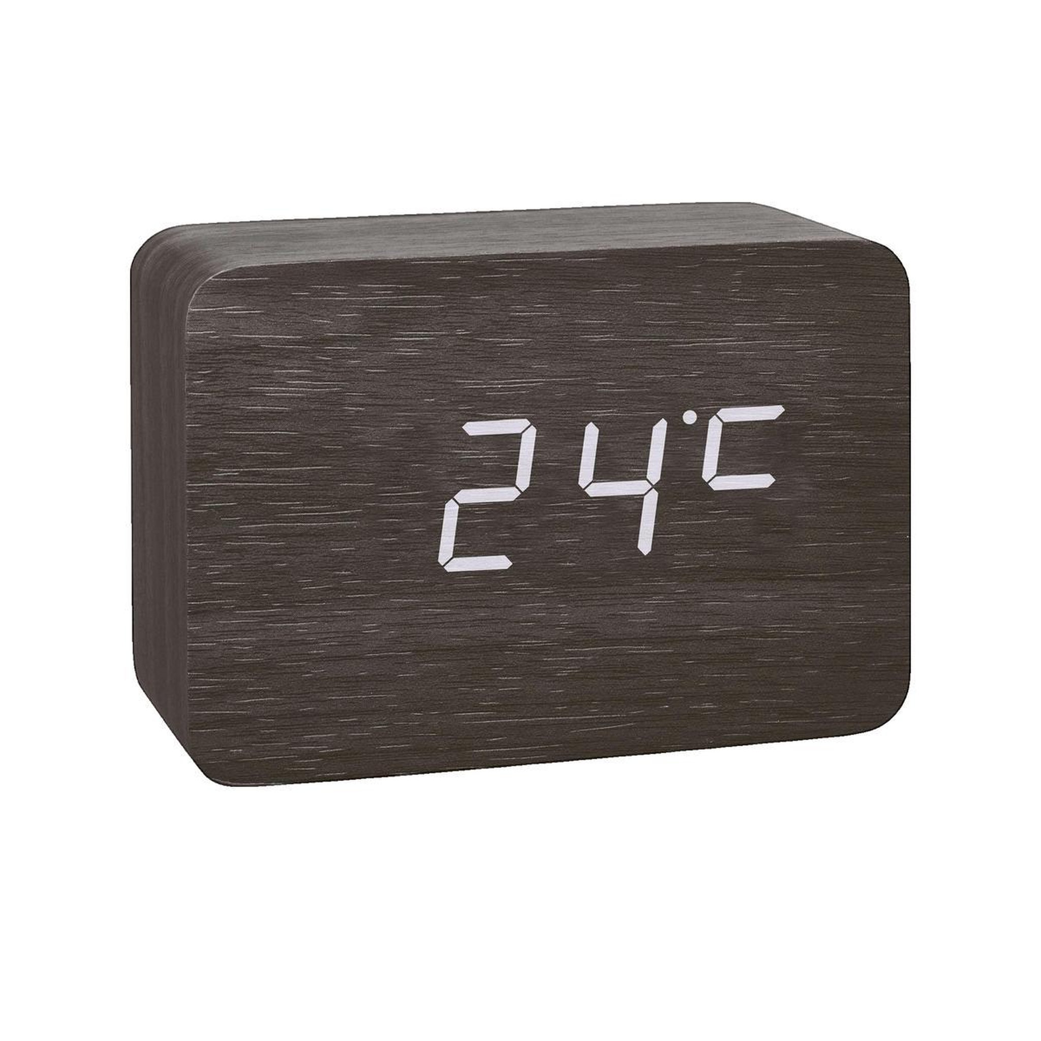 Voir la diapositive 3 : TFA Horloge TFA 60.2549.01 design minimaliste imitant le bois