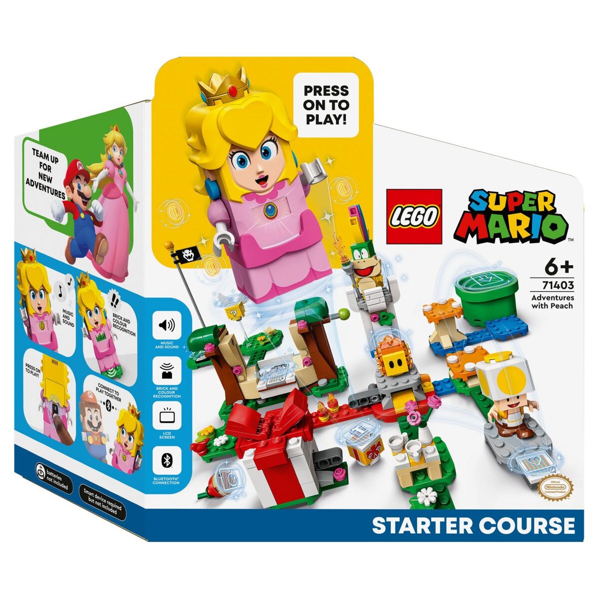 LEGO Super Mario 71403 Pack de Démarrage Les Aventures de Peach, Jouet,  Figurine Interactive pas cher 