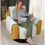 STARLYF SOFA COVER Housse de protection réversible pour fauteuil 1 place