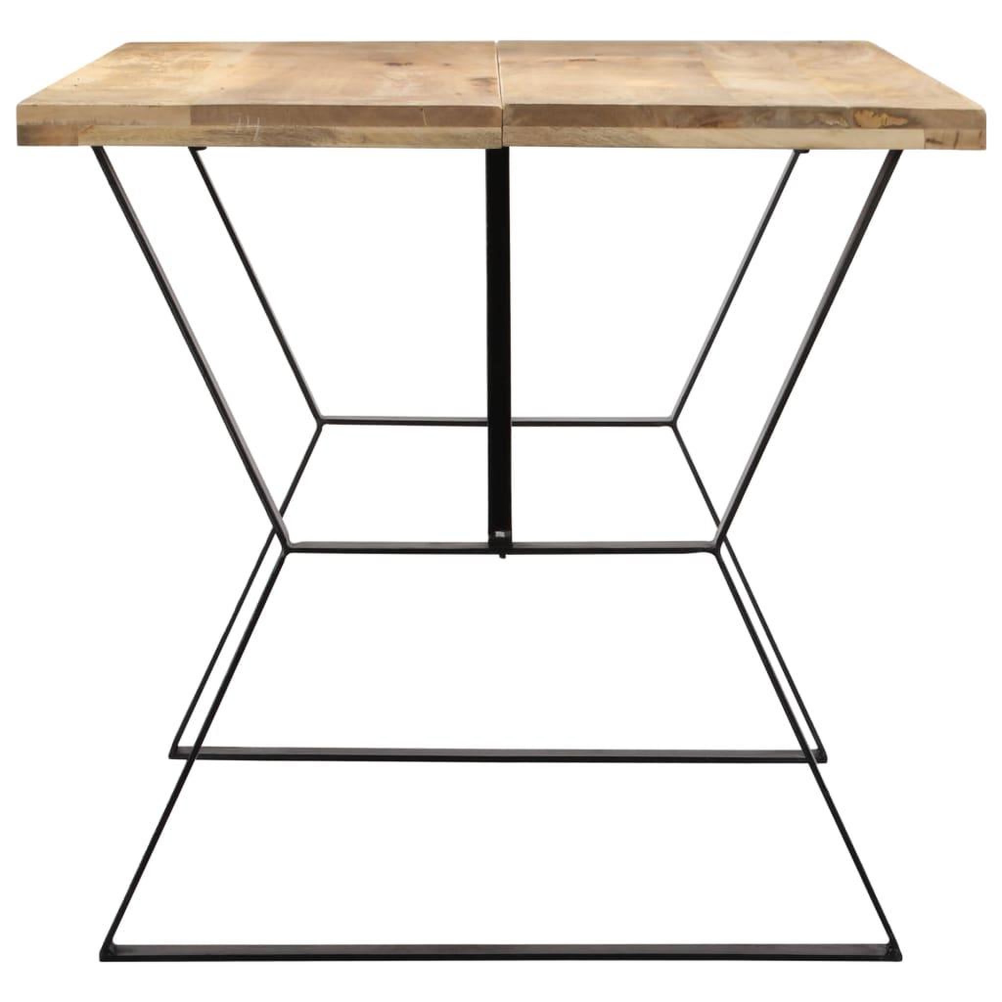 Voir la diapositive 3 : VIDAXL Table a manger 140x80x76 cm Bois de manguier massif