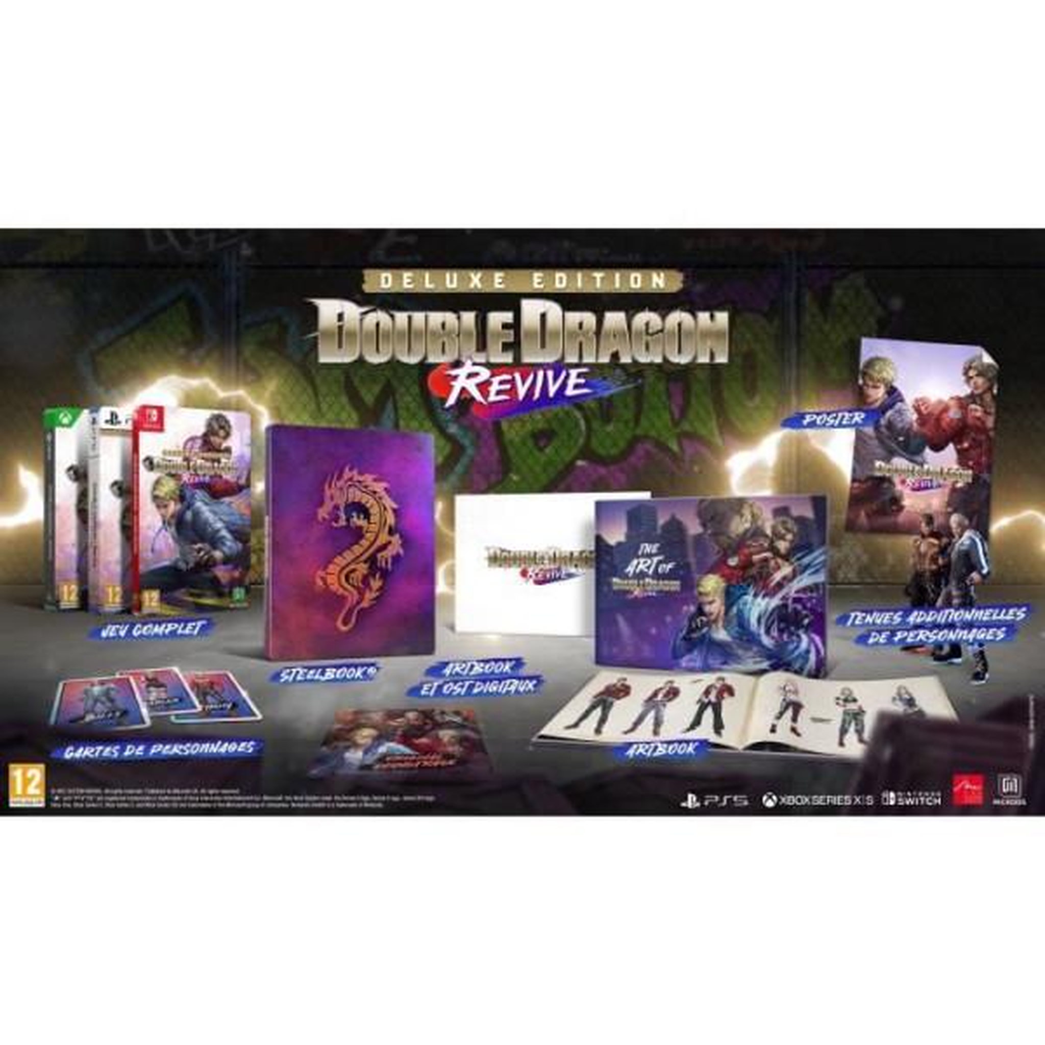 Voir la diapositive 2 : MICROIDS Double dragon revive - edition deluxe - jeu nintendo switch