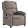 Voir la diapositive 3 : VIDAXL Fauteuil de massage inclinable Taupe Tissu