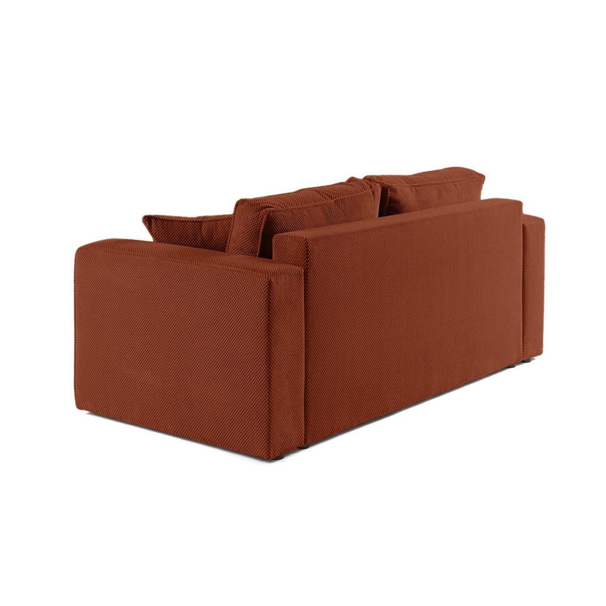 BEST MOBILIER Topaze - canapé droit 2 places - en velours texturé