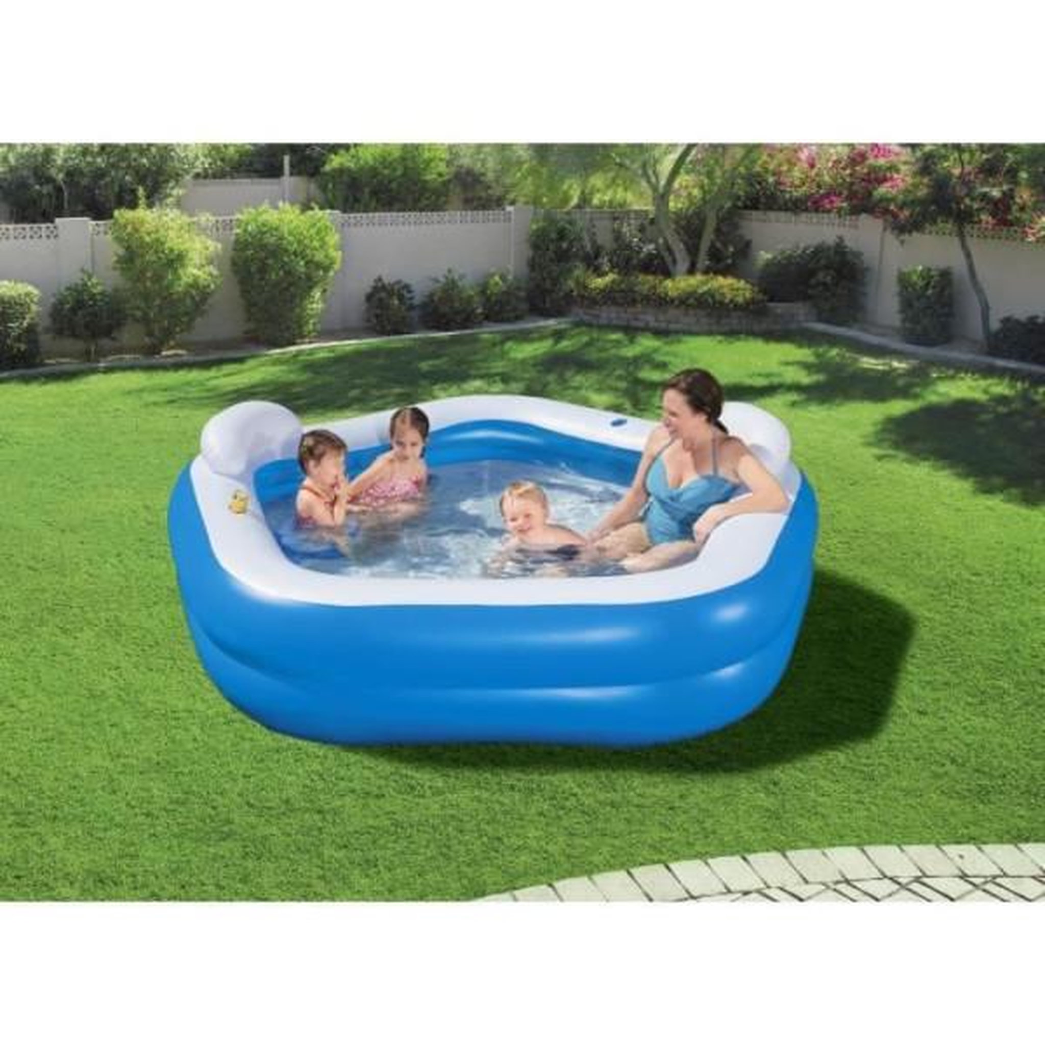 Voir la diapositive 5 : BESTWAY Piscine gonflable - bestway - family fun - 2 anneaux - 575l
