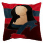 Voir la diapositive 1 : Paris Prix Coussin Déco en Cuir  Femme  45x45cm Rouge