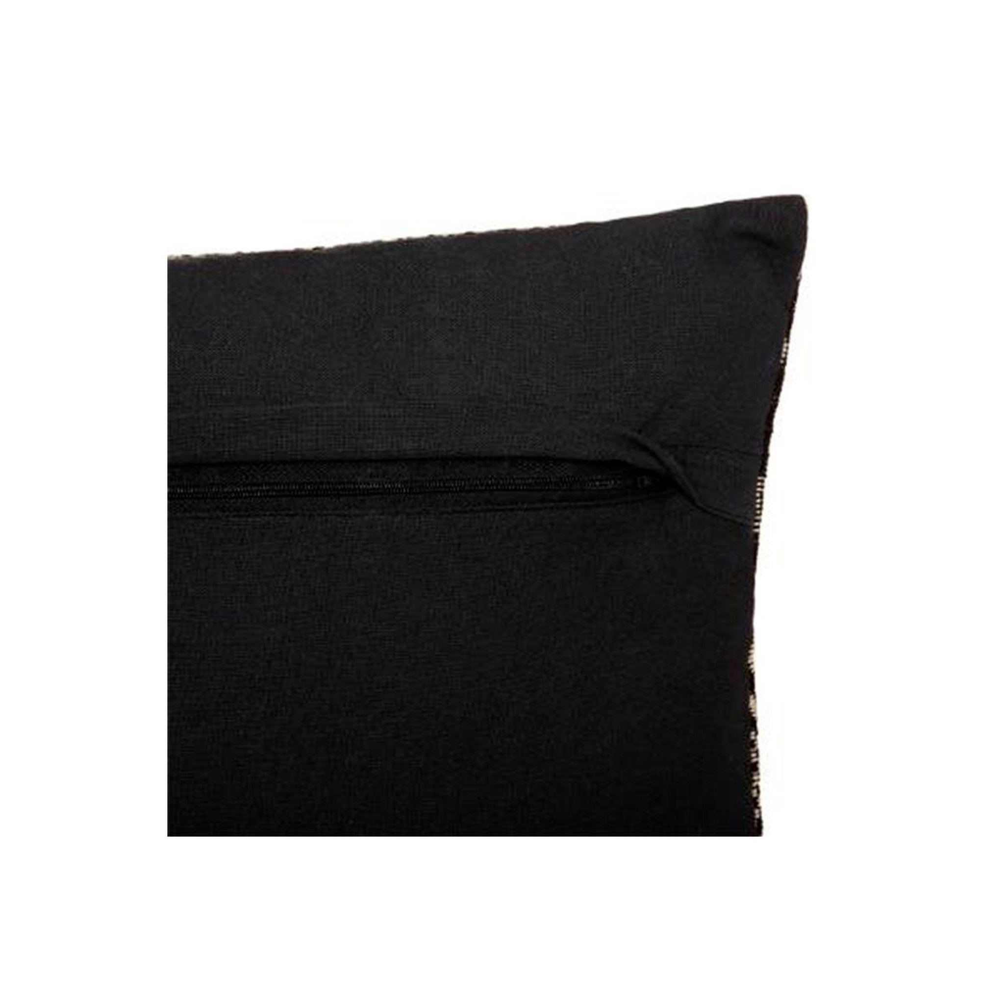 Voir la diapositive 3 : ATMOSPHERA Coussin déco  jacquard shine  39x59cm noir