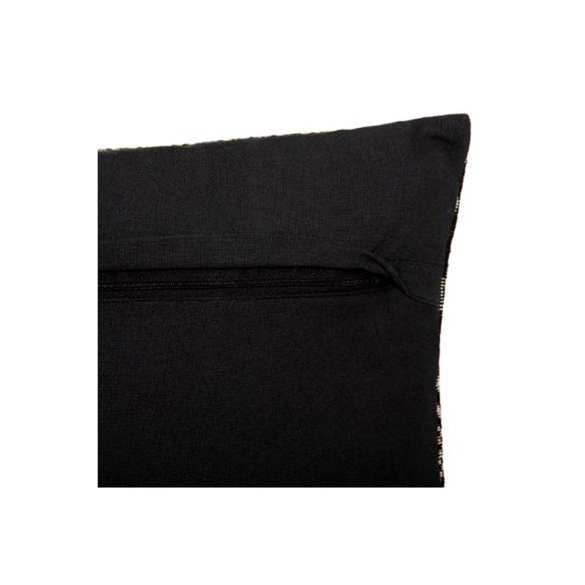 ATMOSPHERA Coussin Déco  Jacquard Shine  39x59cm Noir