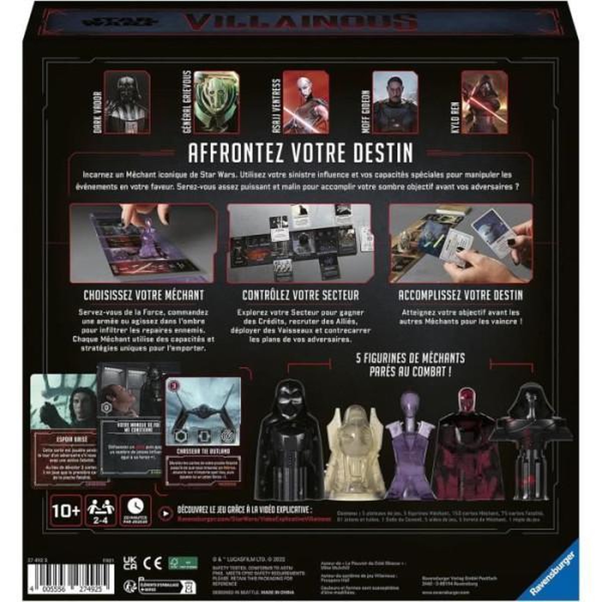 Voir la diapositive 4 : RAVENSBURGER Jeu de rôle Ravensburger Star Wars Villainous La puissance du côté obscur