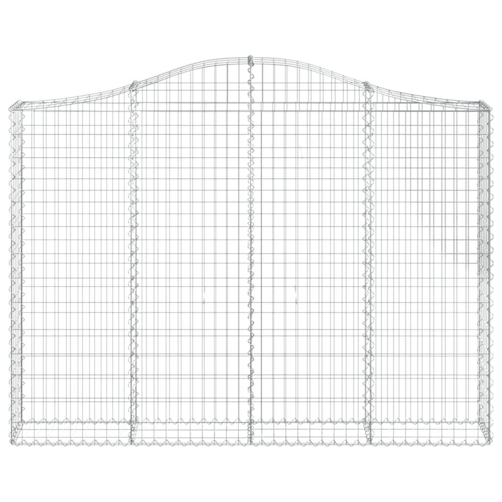 Voir la diapositive 3 : VIDAXL Panier de gabions arque 200x30x140/160 cm Fer galvanise