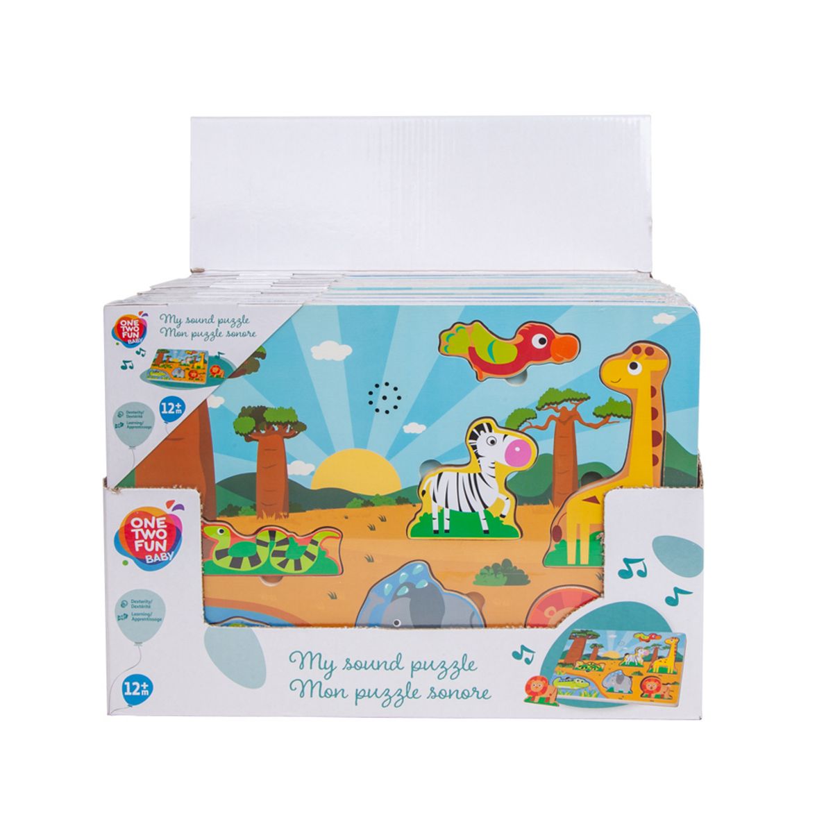 One Two Fun Mon puzzle sonore - dès 12 mois