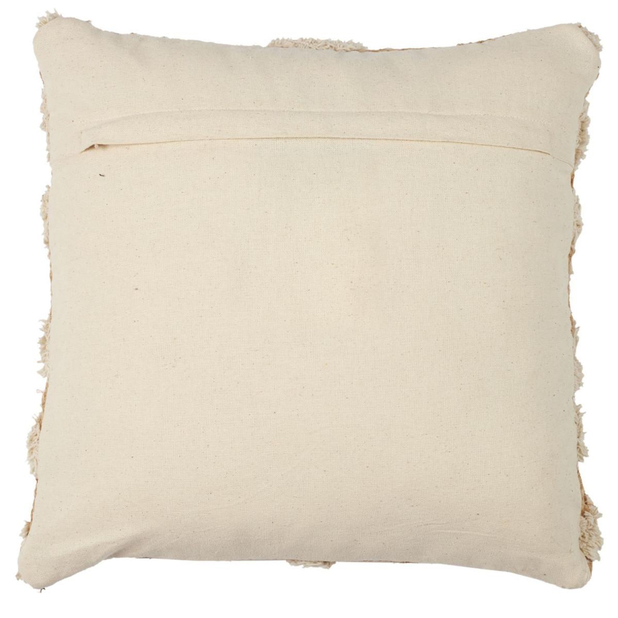 Voir la diapositive 2 : The Home Deco Factory Coussin déco en jute  tufté  40x40cm beige & naturel