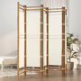 Voir la diapositive 1 : VIDAXL Cloison de separation pliante 5 panneaux 200 cm Bambou et toile