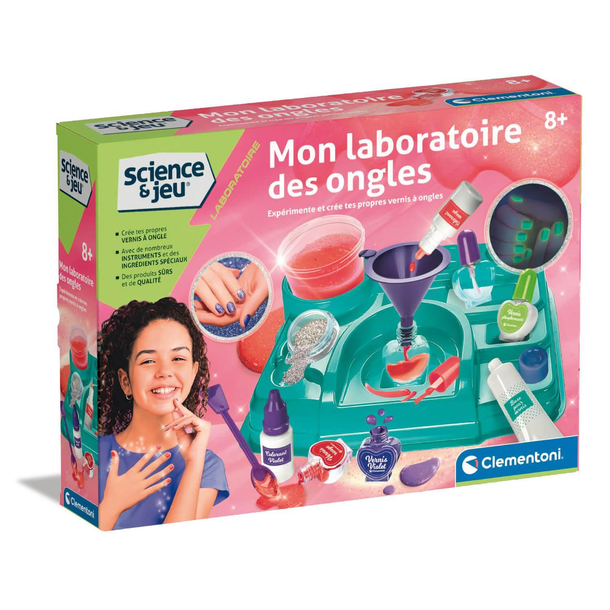 CLEMENTONI Science et jeu : Mon laboratoire des ongles