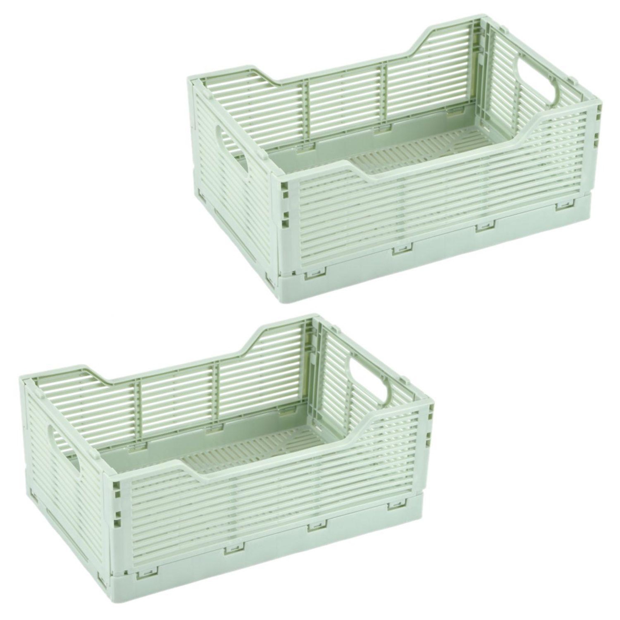 Voir la diapositive 1 : TOILINUX Lot de 2 cagettes pliables foldy