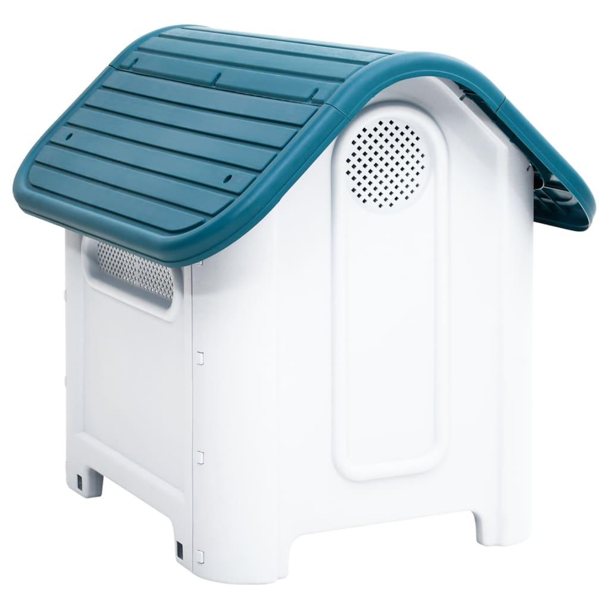 Voir la diapositive 4 : VIDAXL Niche pour chien Bleu 59x75x66 cm Polypropylene