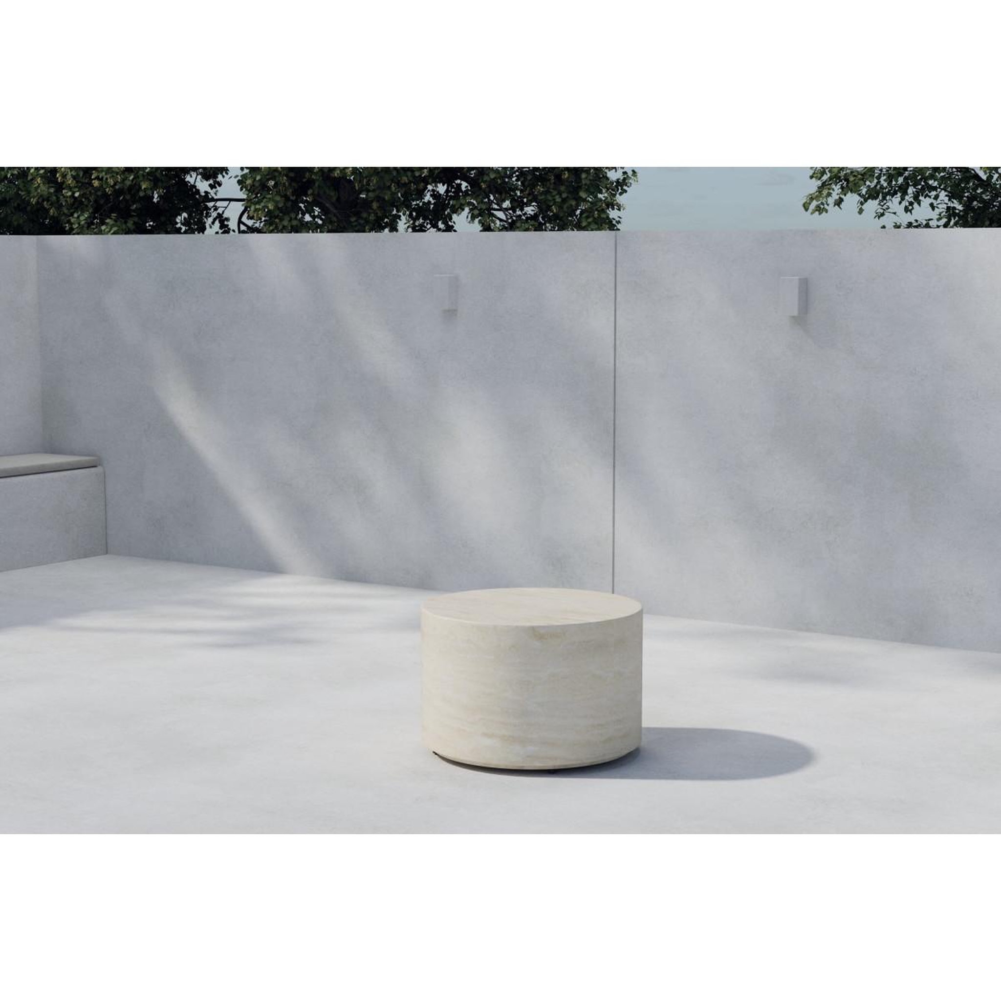 Voir la diapositive 2 : Paris Prix Table d'appoint de jardin ronde  lissabon  60cm beige