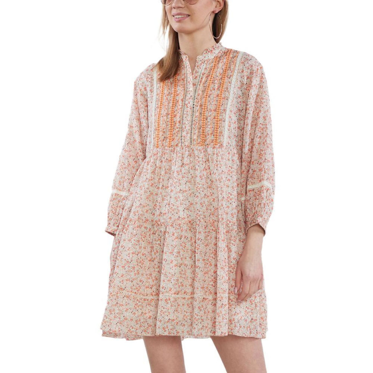 Pepe Jeans Robe Fleuries /Blanc Femme Pepe jeans Pire